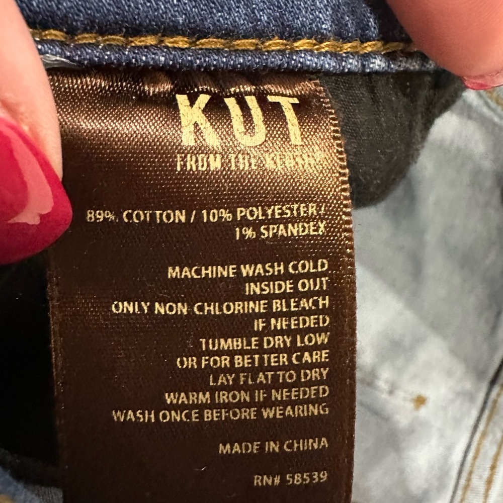Kut from the Kloth Dark Blue Denim Jeans - Picture 4 of 6